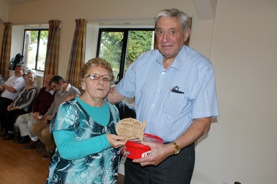 The winning lady Patricia presented by Bert